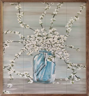 Blue Vase Bouquet By Annette Beraud-Battaglia